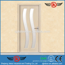 JK-P9077 laminado pvc película de vidrio esmerilado puerta de cocina con diseño clásico